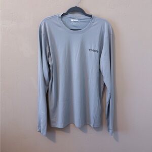 Columbia PFG Men's Light Gray Long Sleeve Tee